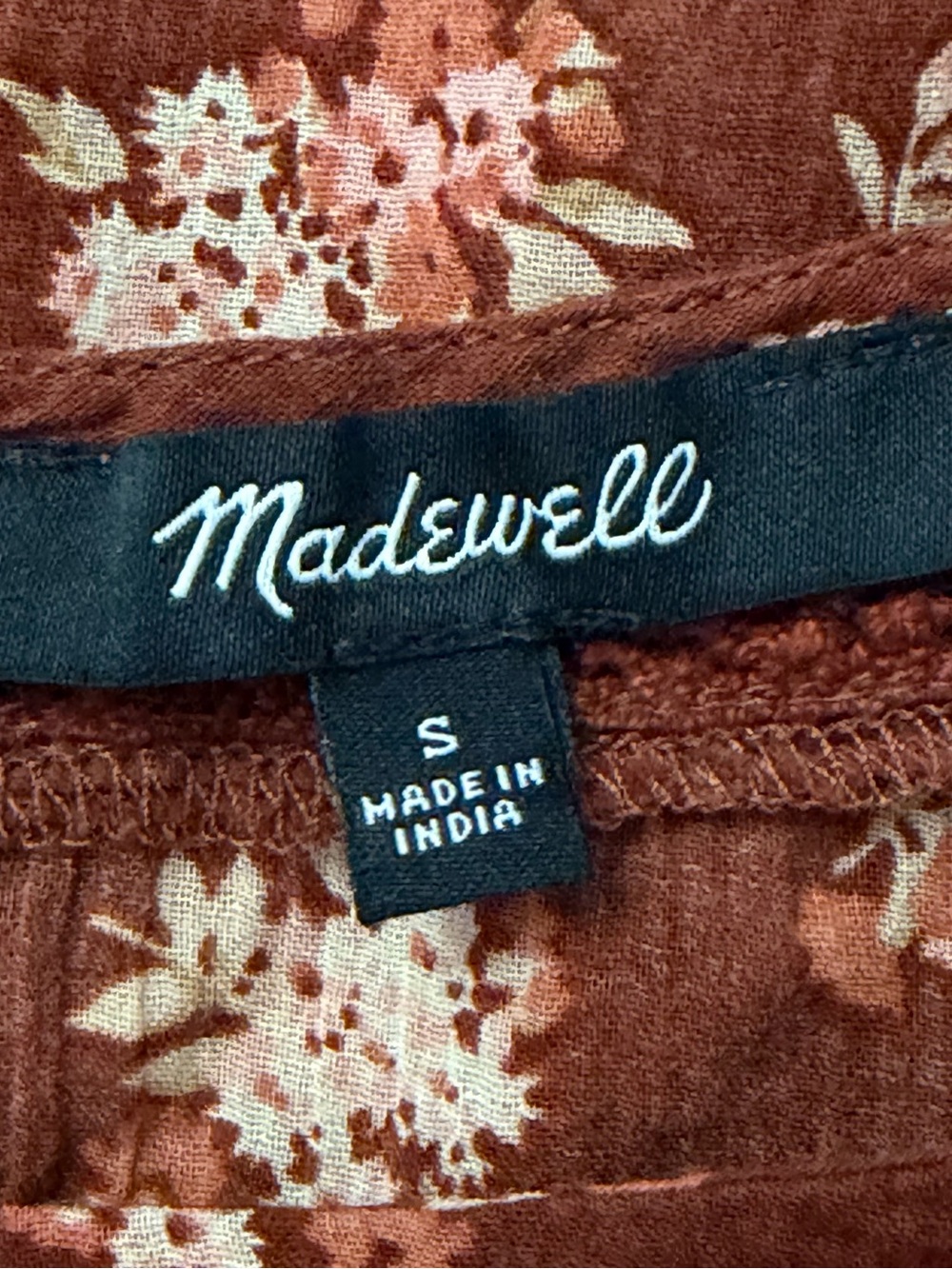 Madewell Ladder-trim ruffle top